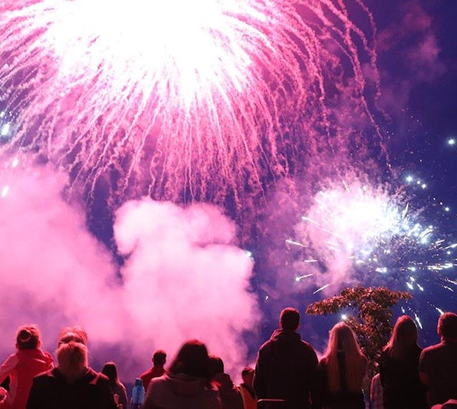 Fireworks at Windsor Racecourse